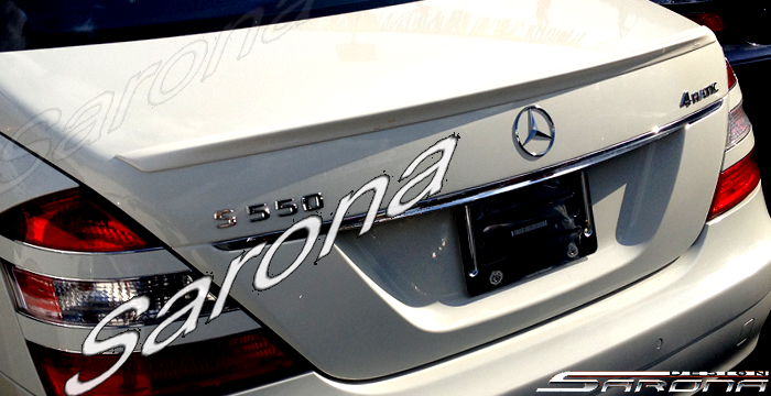 Custom Mercedes S Class  Sedan Trunk Wing (2007 - 2013) - $280.00 (Part #MB-095-TW)